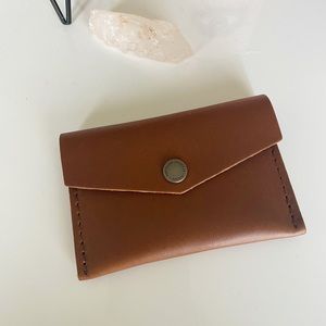 Portland Leather Goods mini envelope in Honey